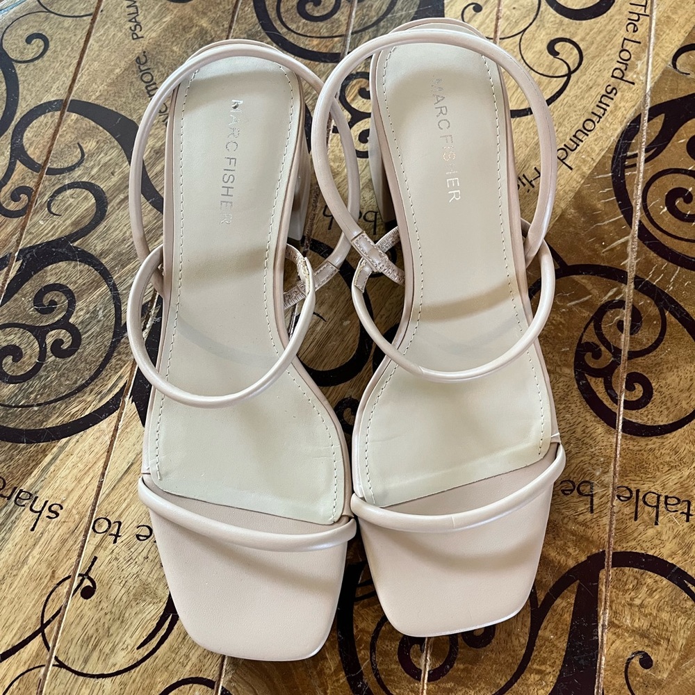 Marc Fisher strappy block heels